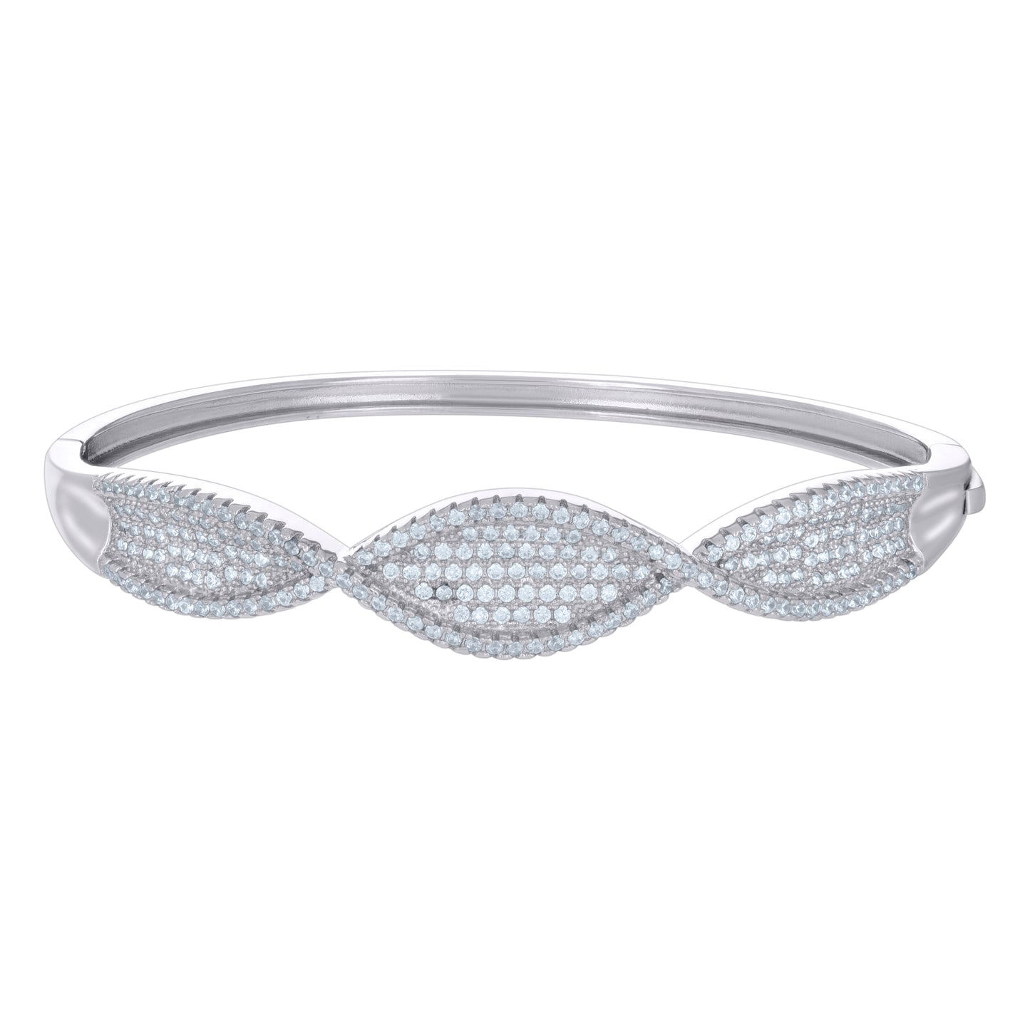 925 Sterling Silver Cz Bangle