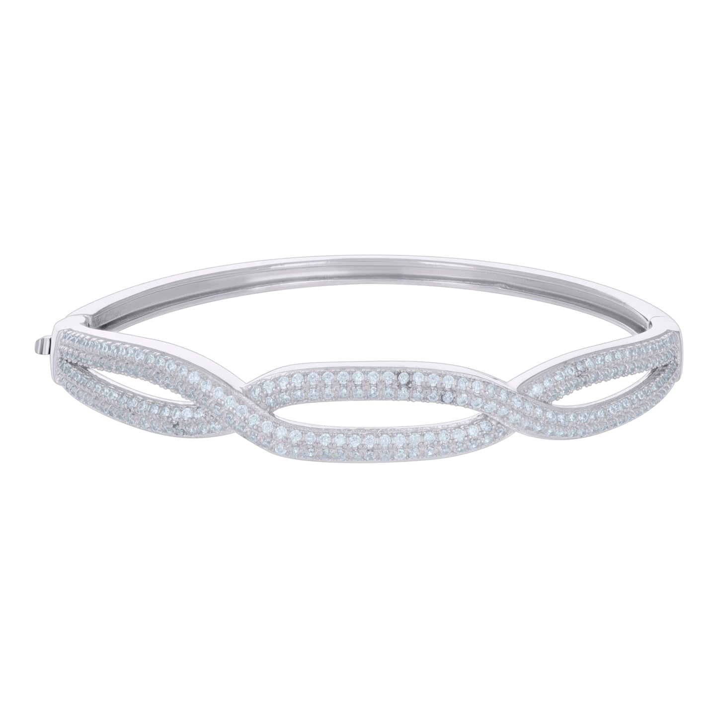 925 Sterling Silver Cz Bangle