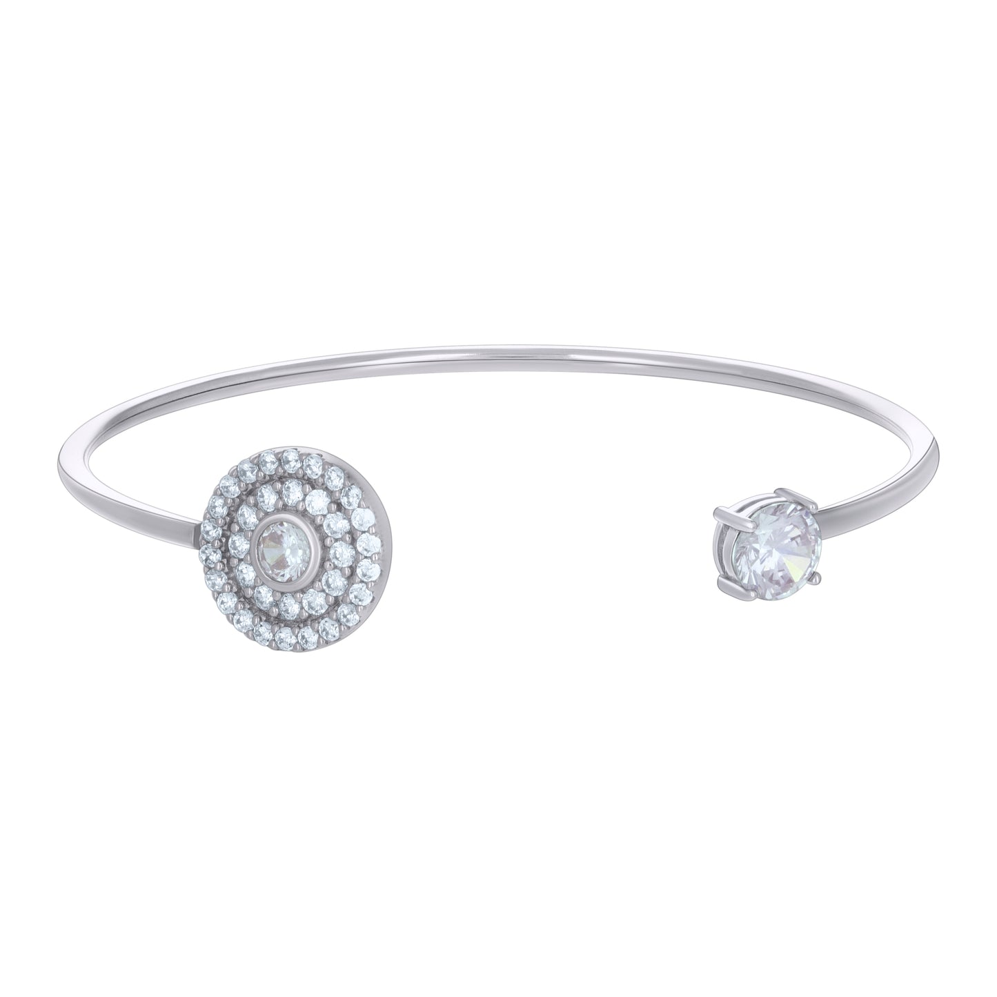 925 Sterling Silver Cz Bangle