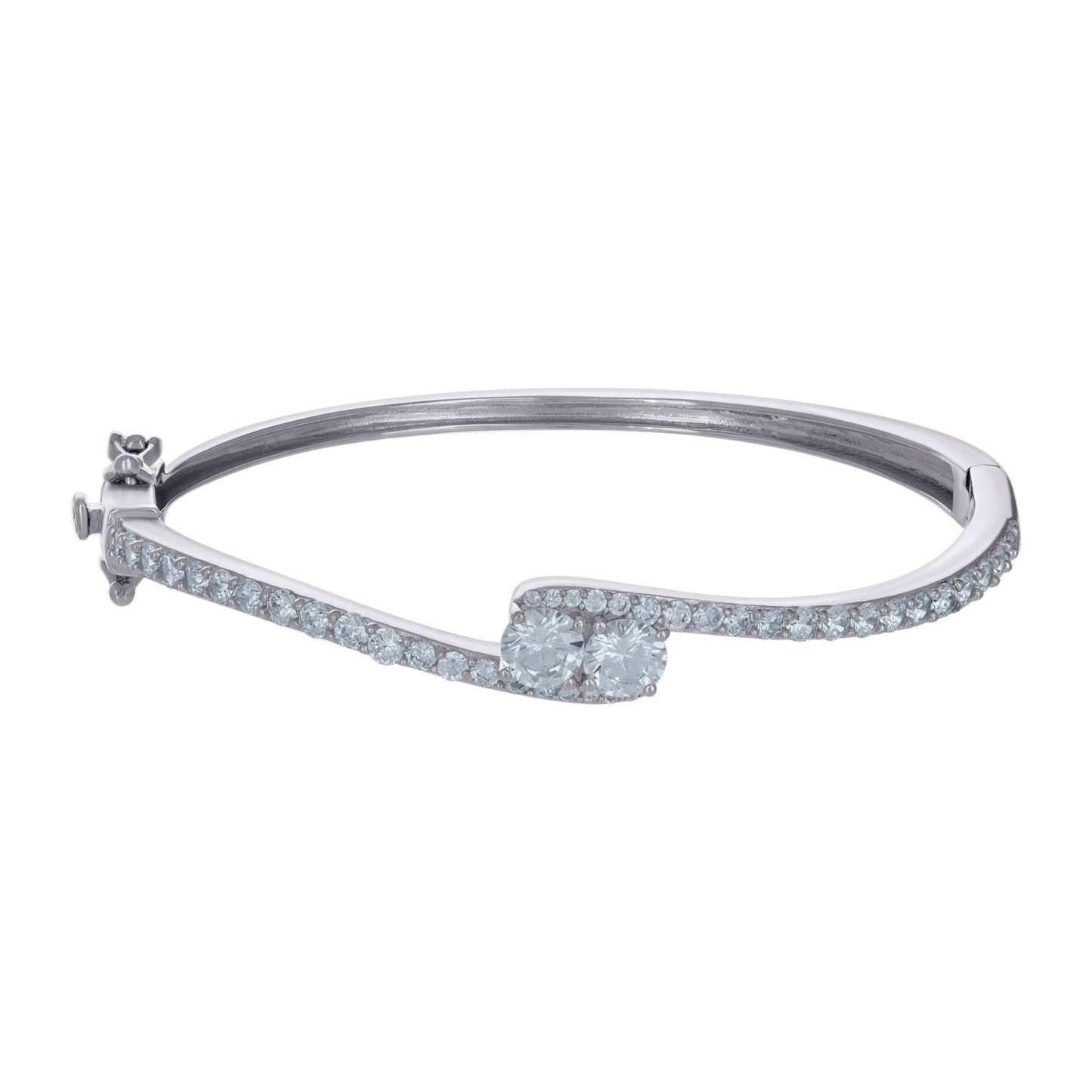 925 Sterling Silver Cz Bangles