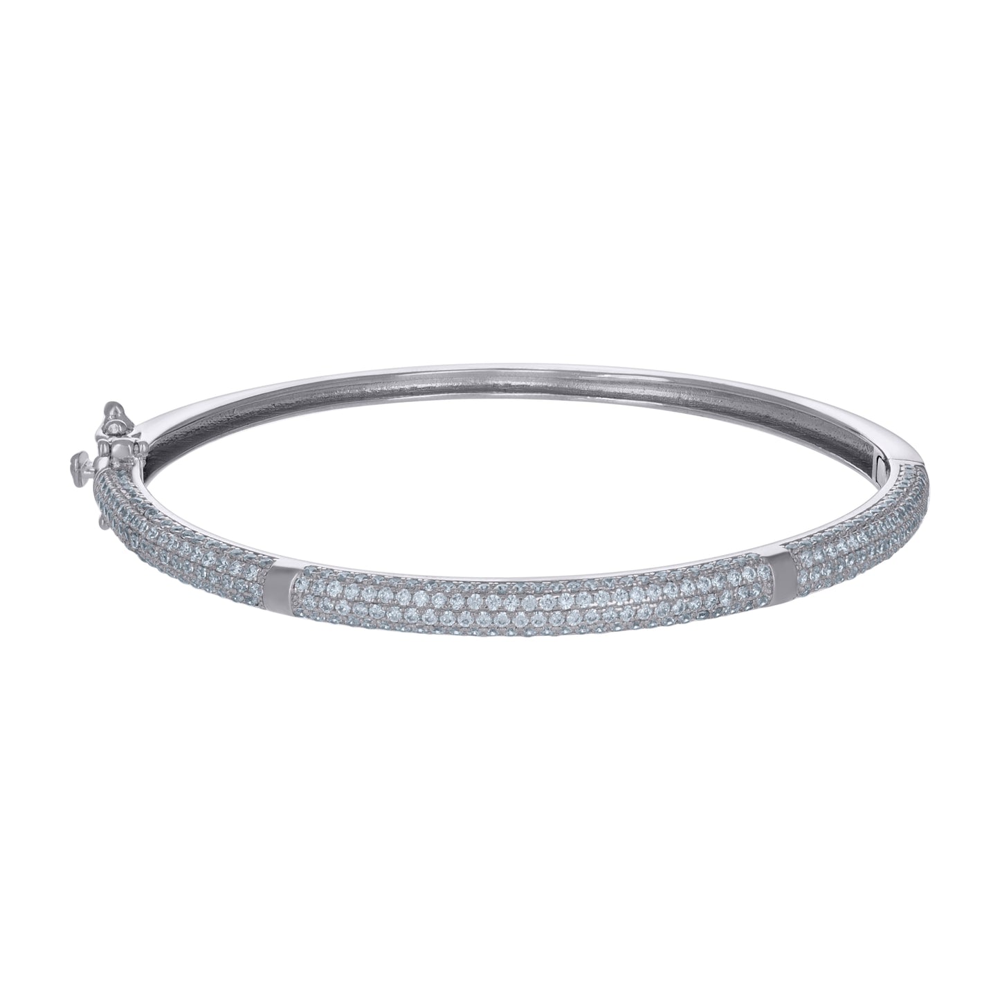 925 Sterling Silver Cz Bangles