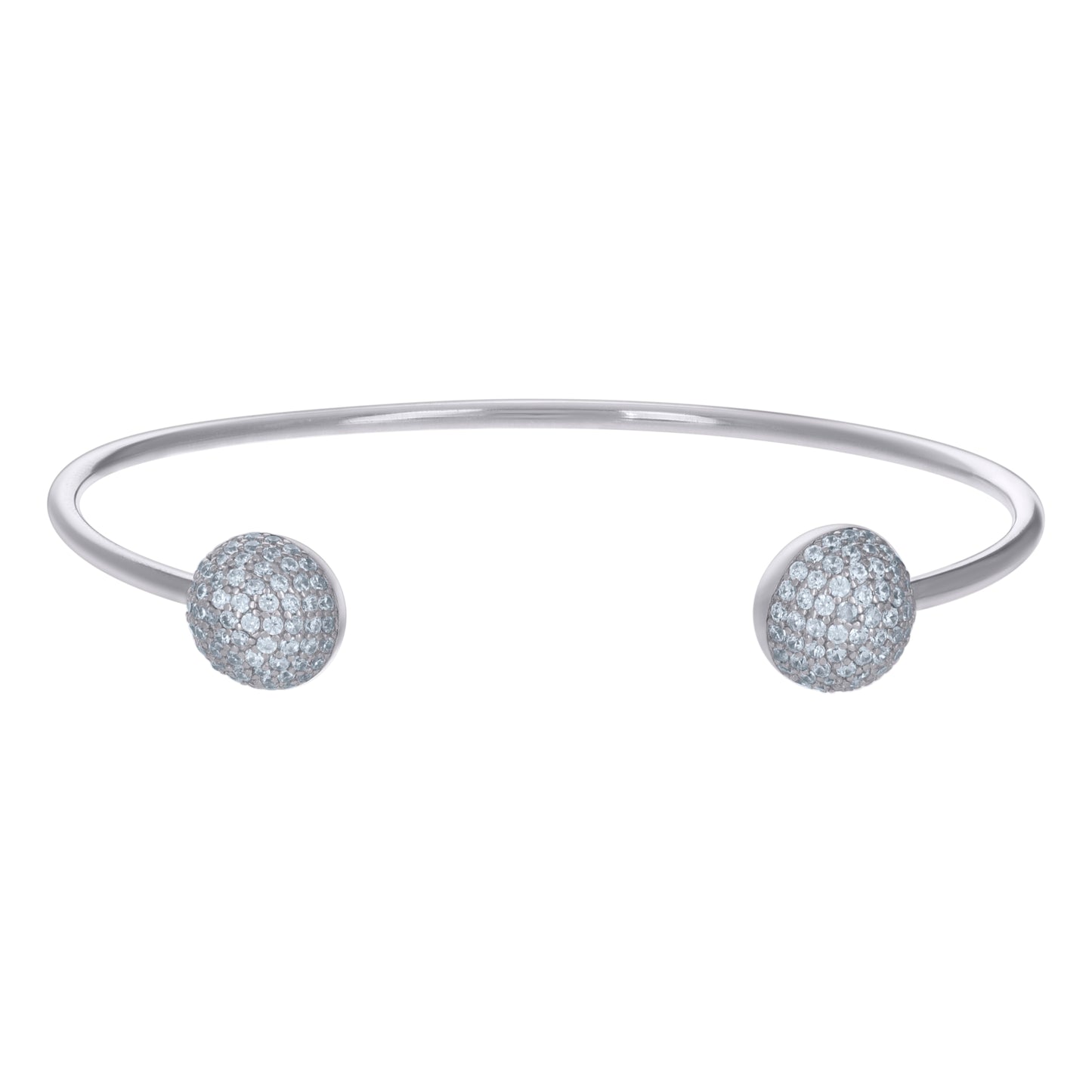 925 Sterling Silver Cz Bangles