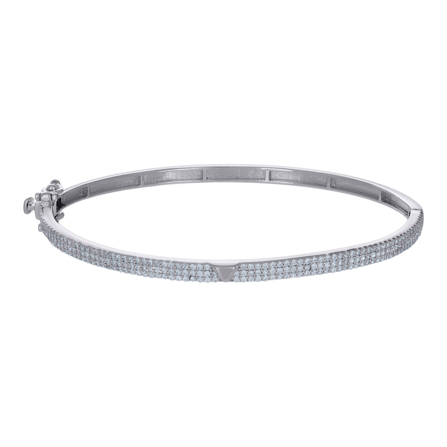 925 Sterling Silver Cz Bangle