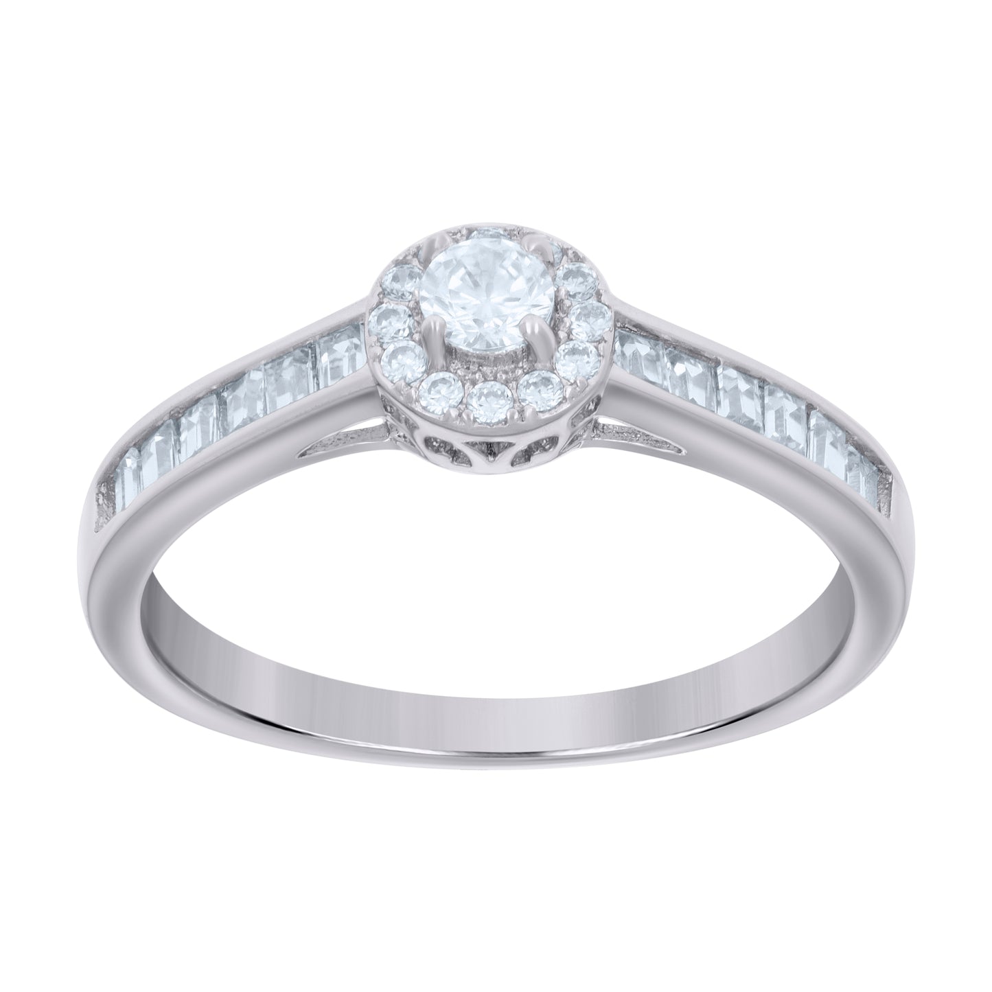 925 Sterling Silver Cz Ring S5