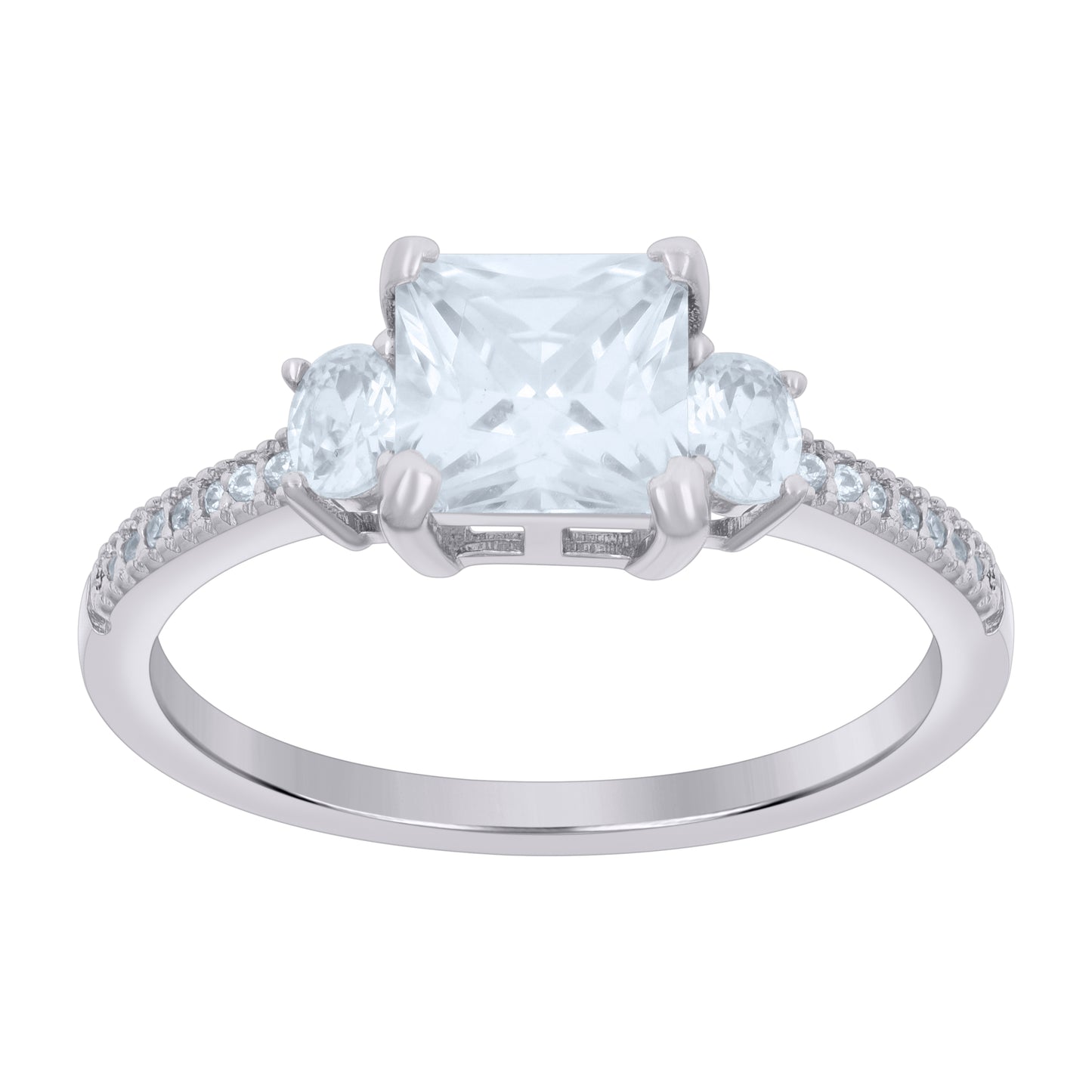 925 Sterling Silver Cz Ring S5