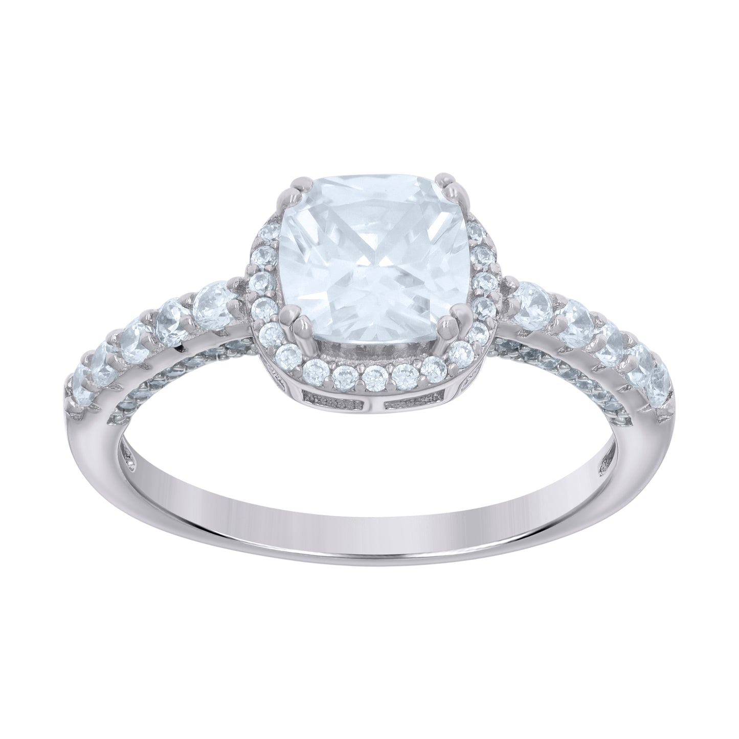 925 Sterling Silver Cz Ring S5