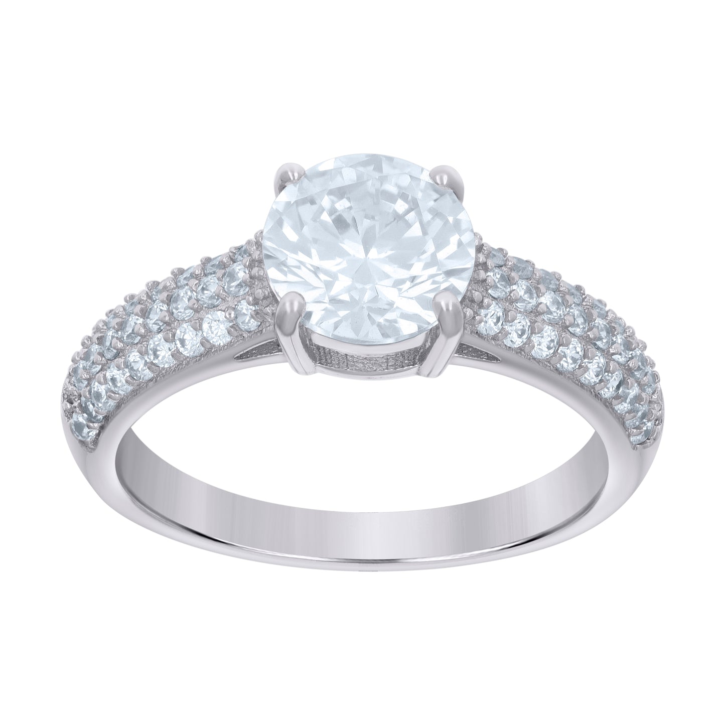 925 Sterling Silver Cz Ring S5