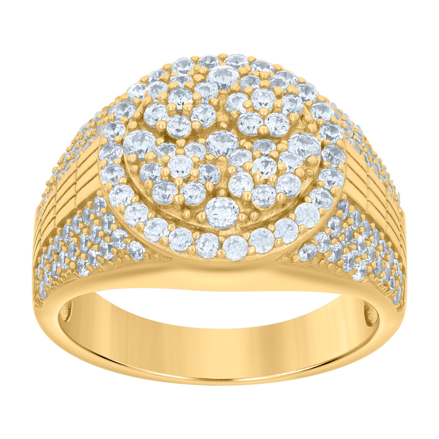 925 Sterling Silver Cz Ring S8