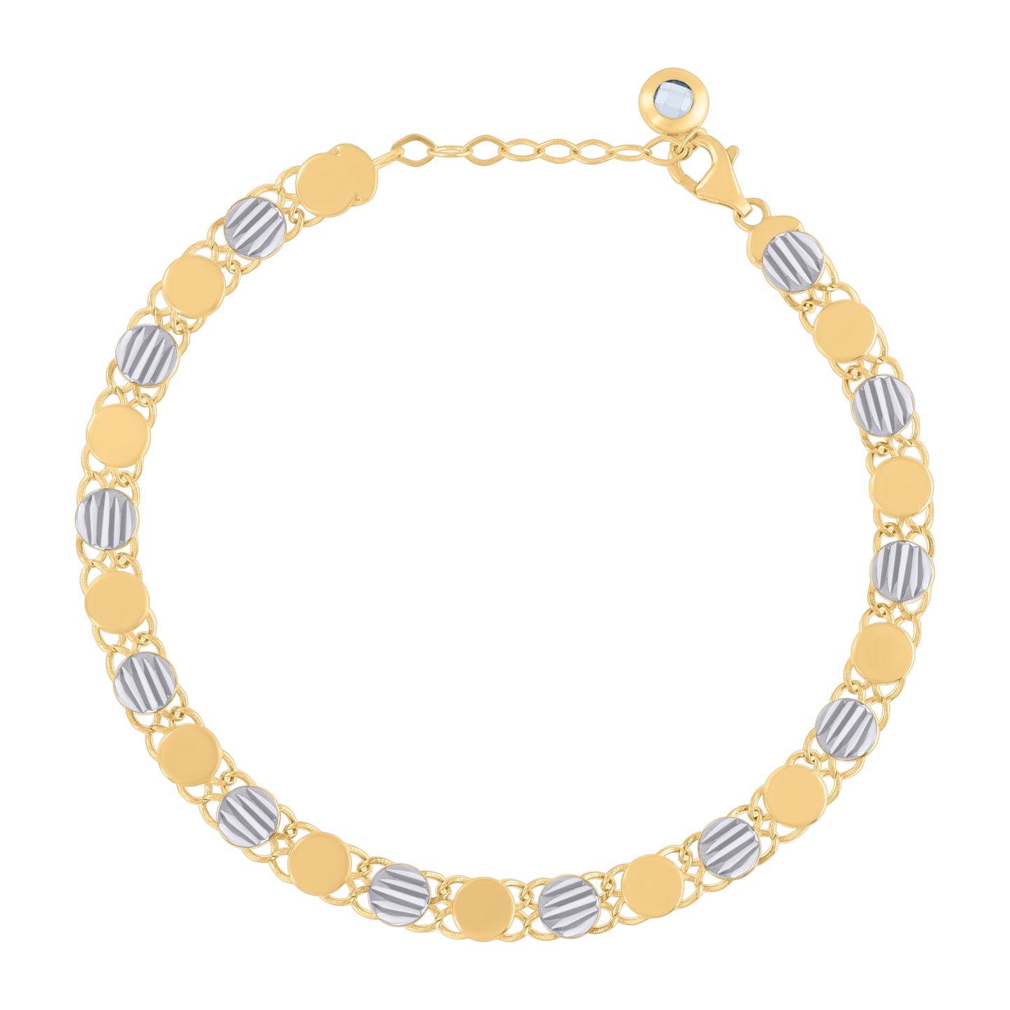 10Kt Gold Turkish Bracelet 8"