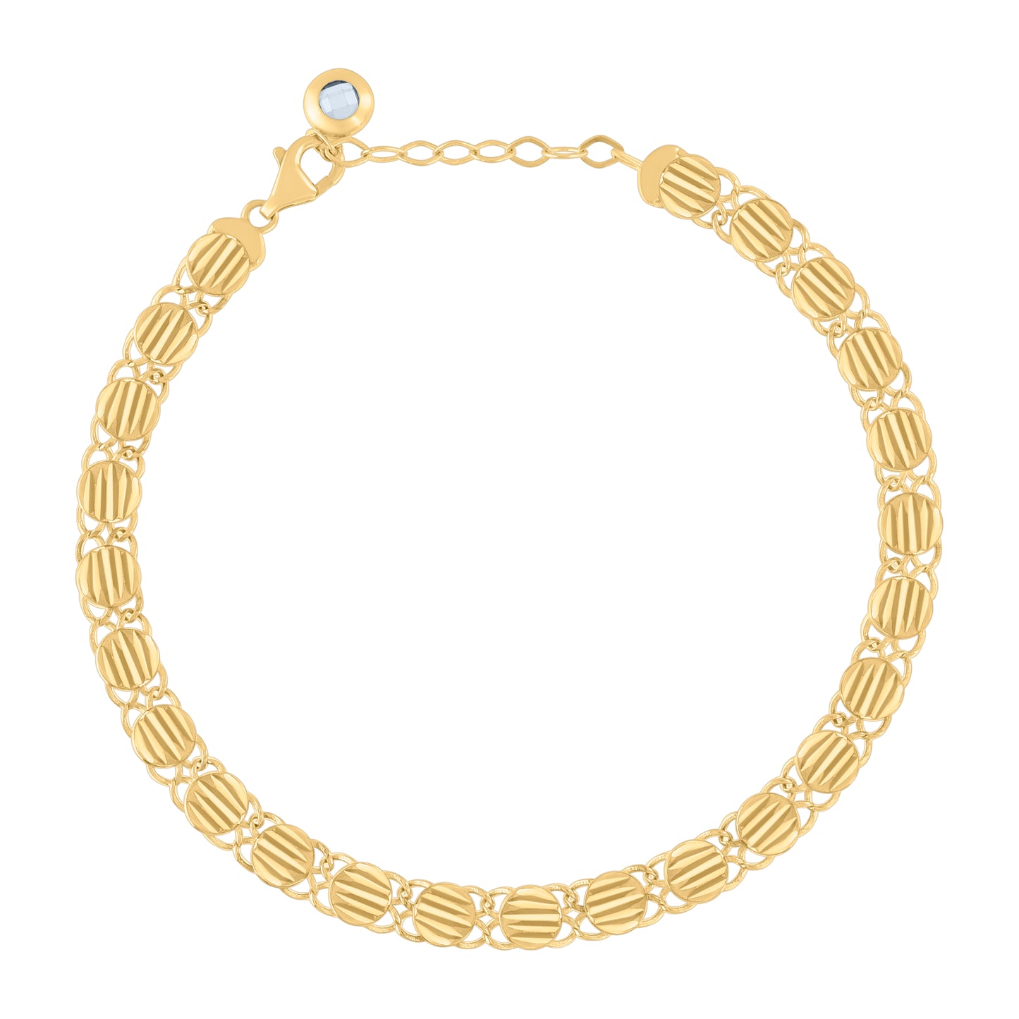 10Kt Gold Turkish Bracelet 8"