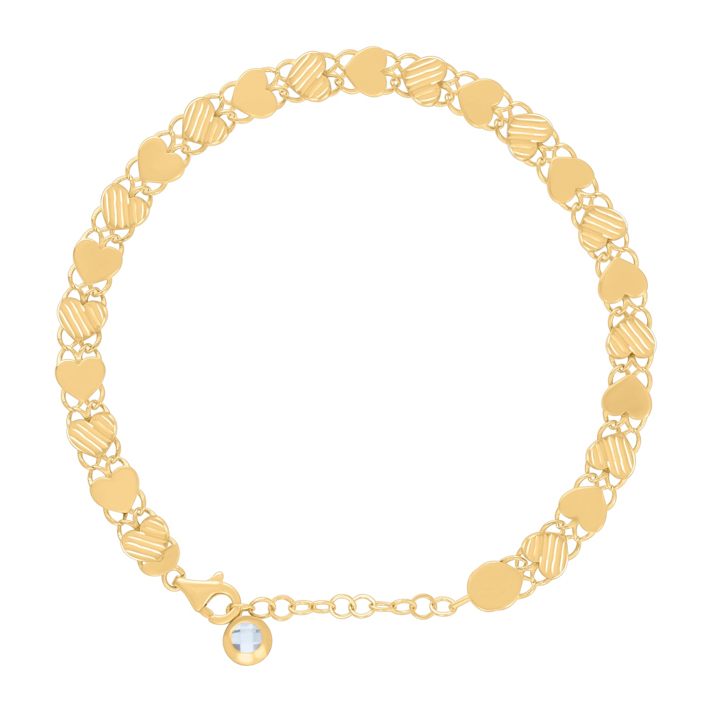 10Kt Gold Turkish Bracelet 8"