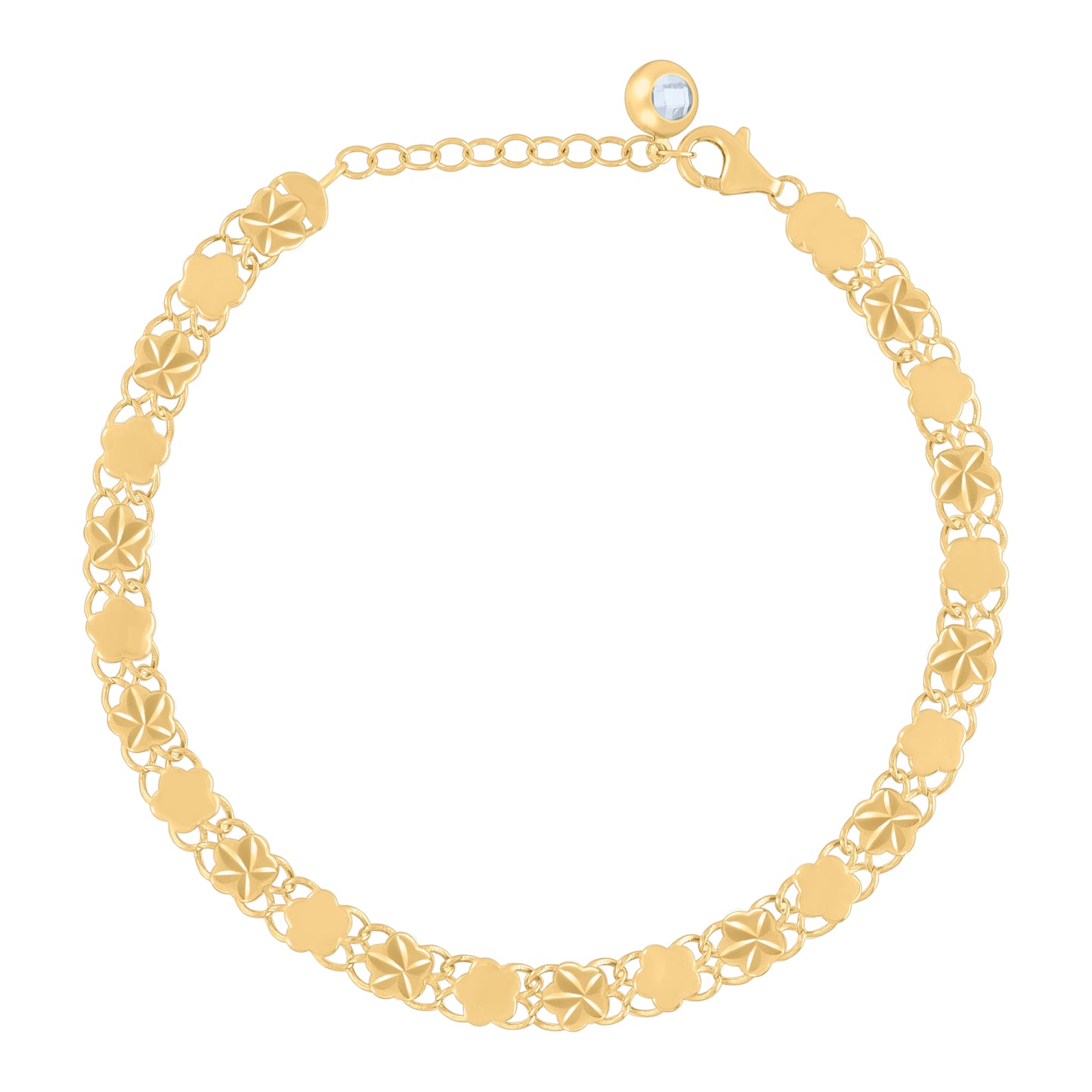 10Kt Gold Turkish Bracelet 8"