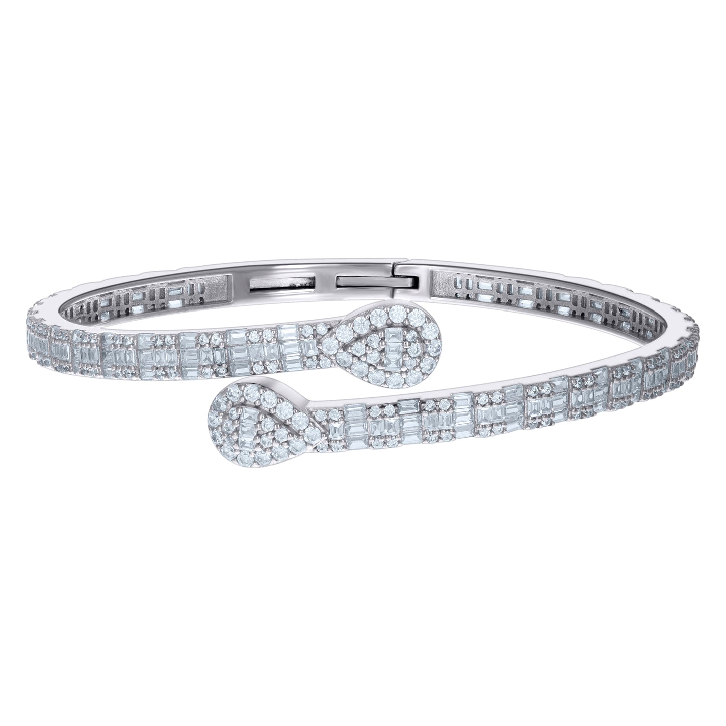 925 Sterling Silver Cz Bangle