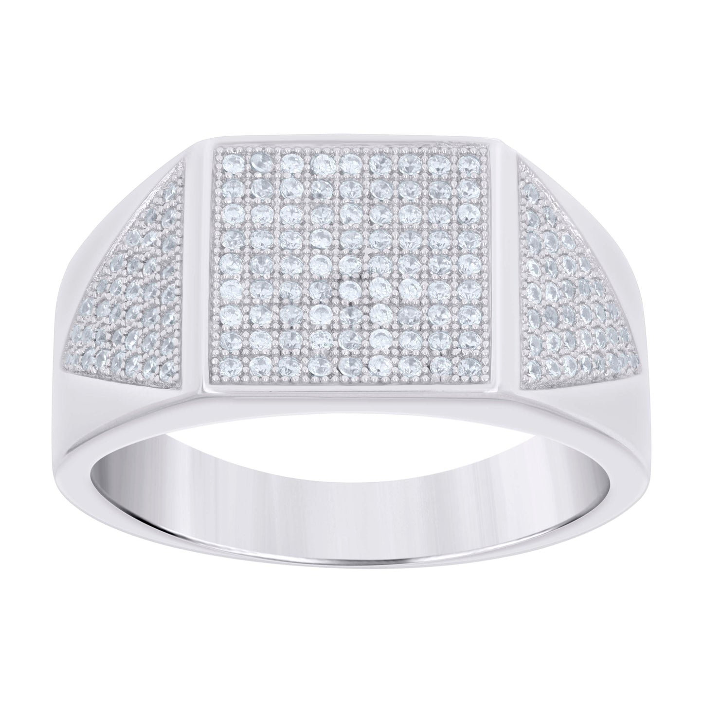 925 Sterling Silver Cz Ring S9