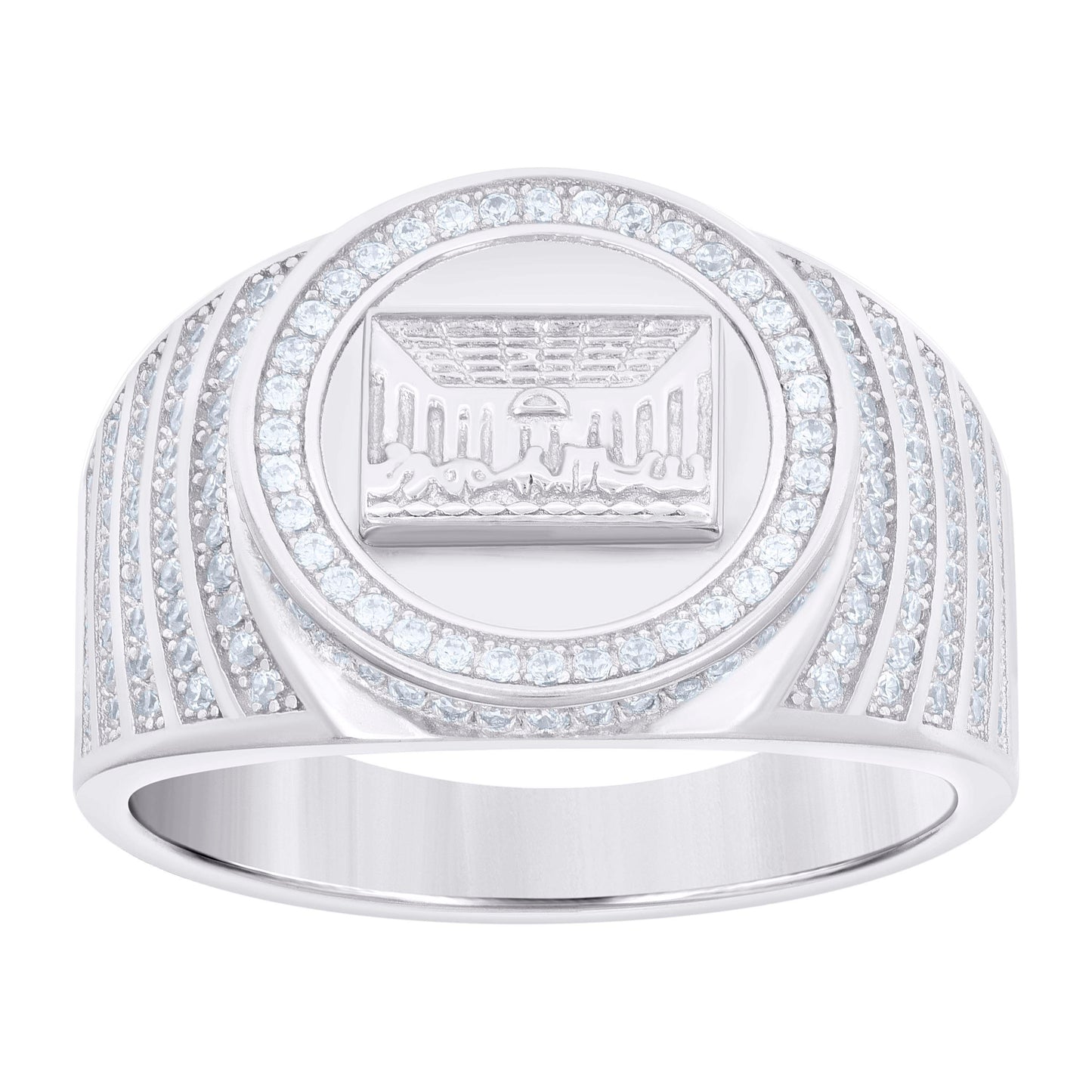 925 Sterling Silver Cz Ring S9