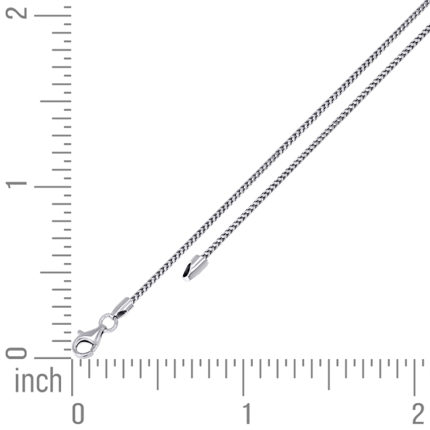 925 Silver Solid Franco Chain 1mm