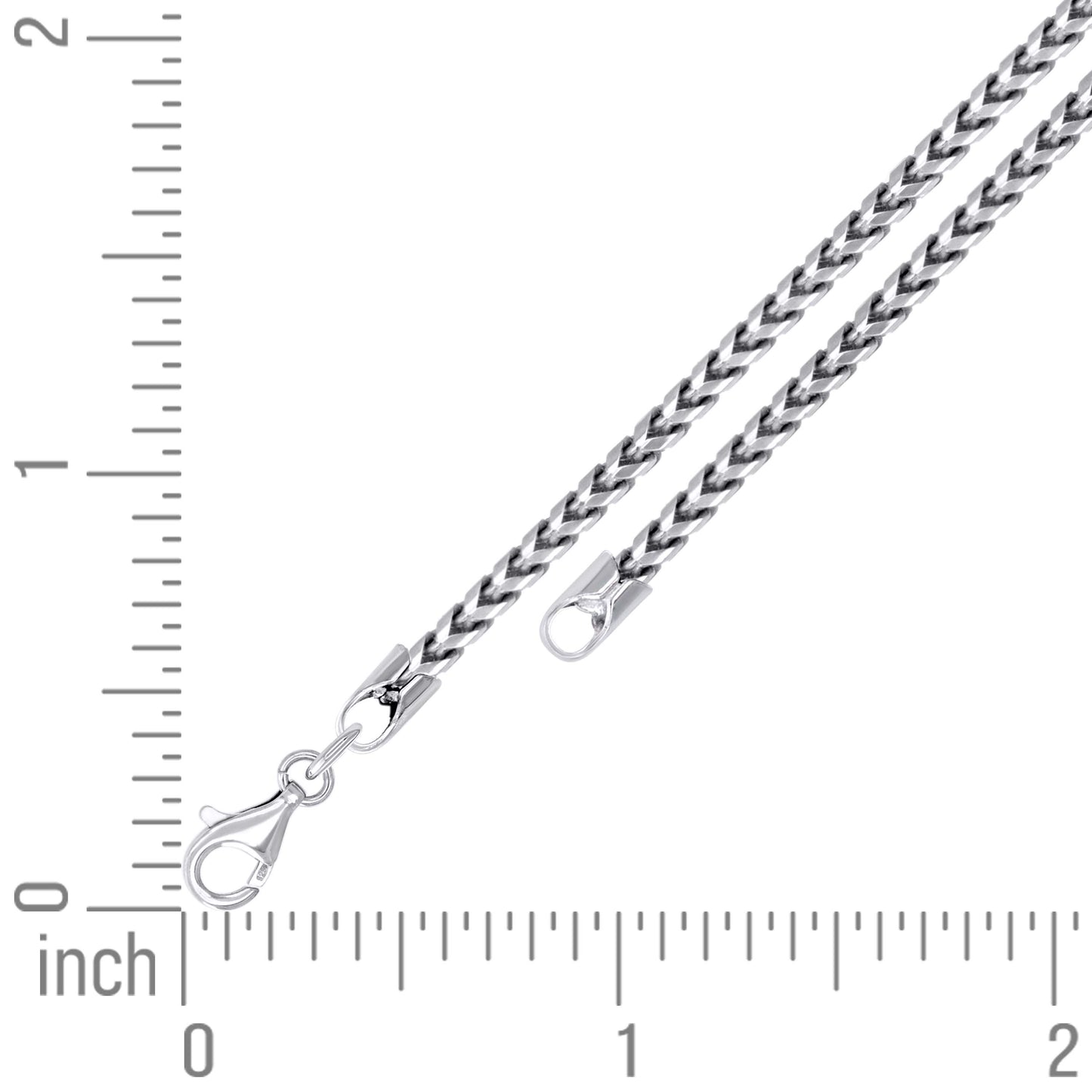 925 Silver Solid Franco Chain 2.5mm