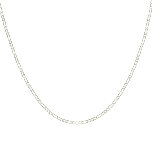925 Silver Super Flat Figaro Chain 2.3mm