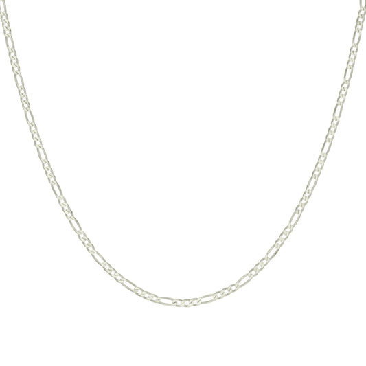 925 Silver Super Flat Figaro Chain 2.9mm