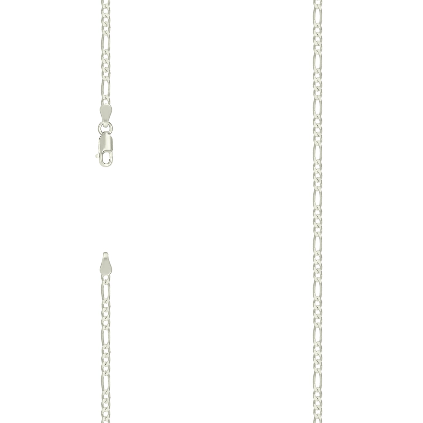 925 Silver Super Flat Figaro Chain 2.9mm