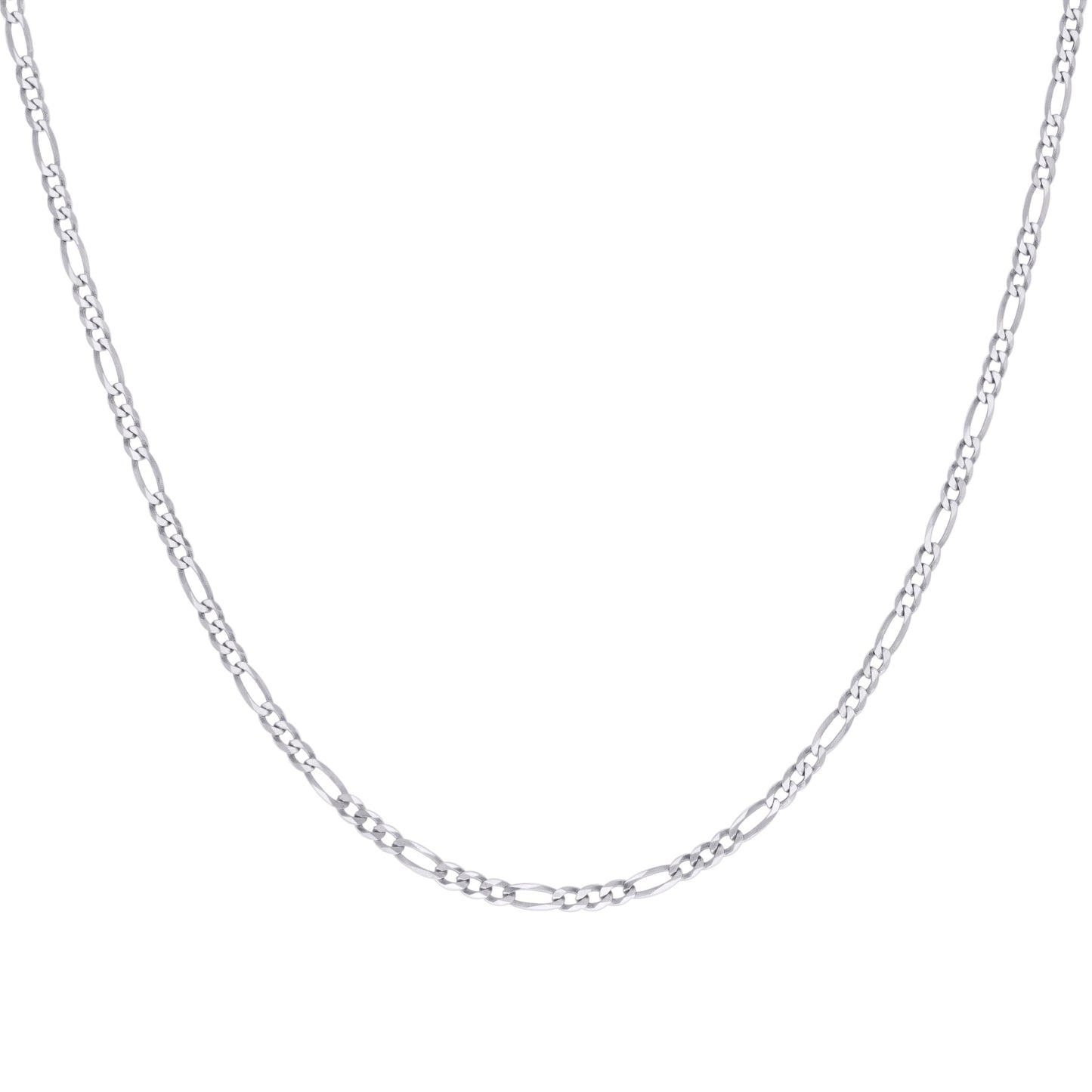 925 Silver Super Flat Figaro Chain 2.9mm