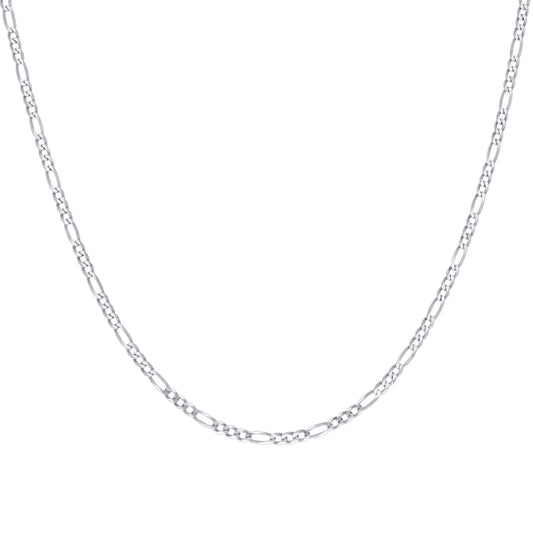 925 Silver Super Flat Figaro Chain 2.9mm
