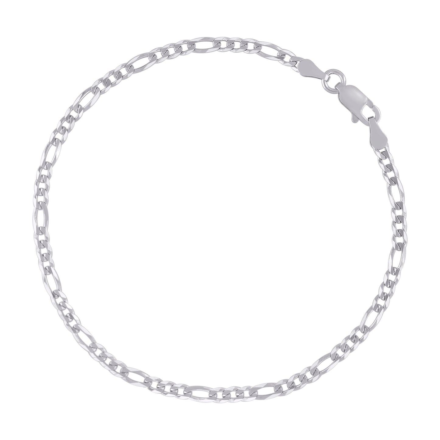 925 Silver Super Flat Figaro Chain 3.9mm