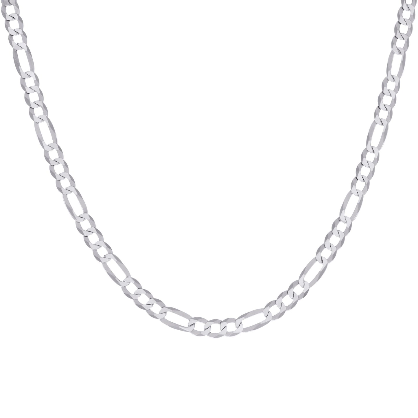 925 Silver Super Flat Figaro Chain 5.6mm