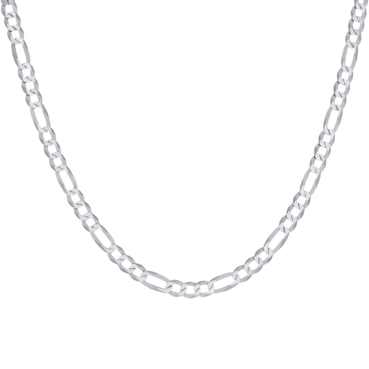 925 Silver Super Flat Figaro Chain 5.6mm