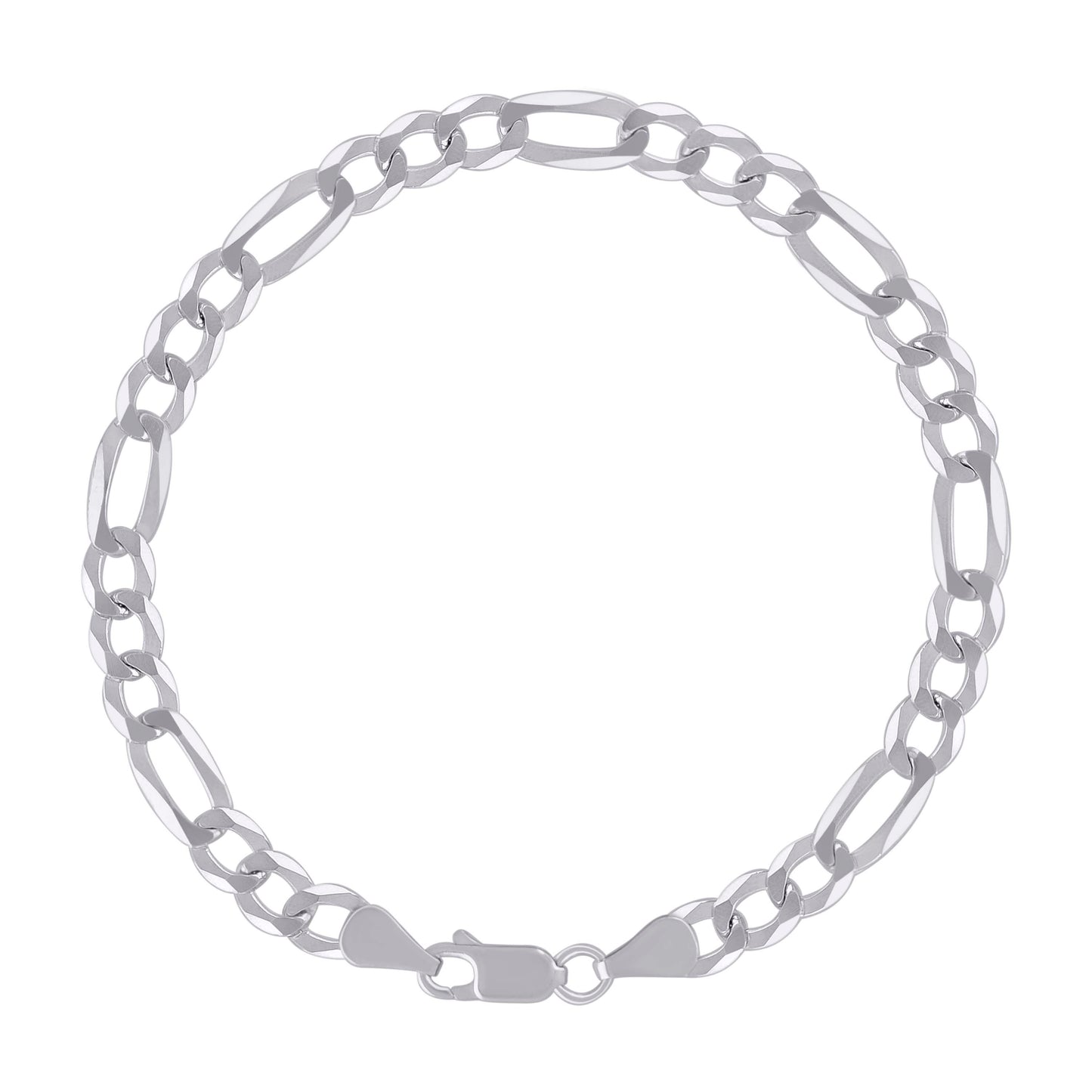 925 Silver Super Flat Figaro Chain 5.6mm