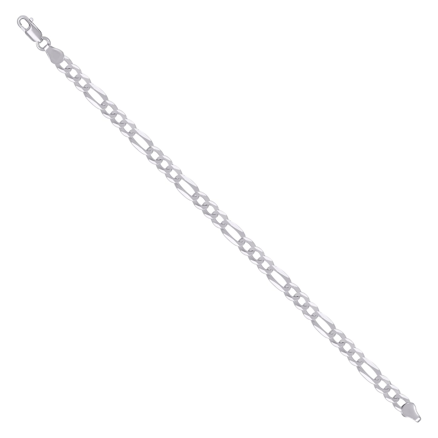 925 Silver Super Flat Figaro Chain 5.6mm