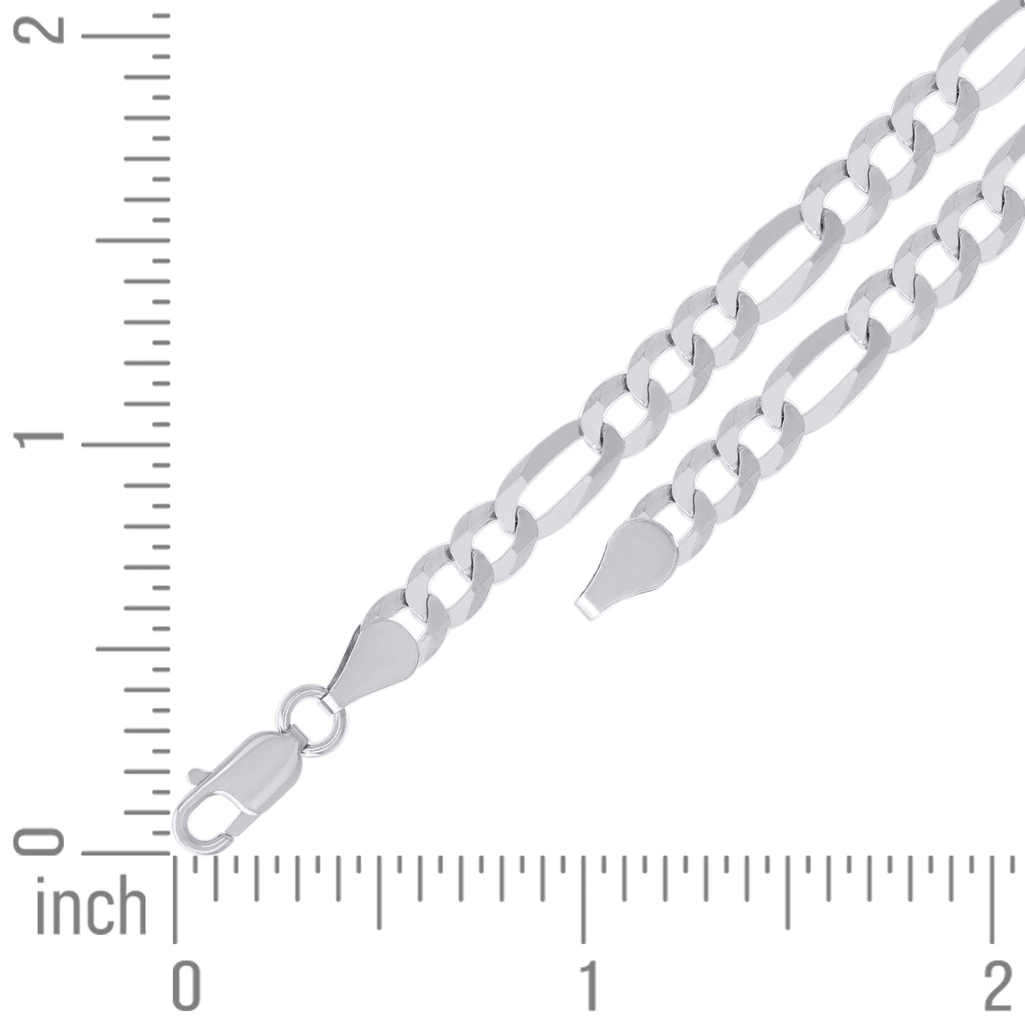 925 Silver Super Flat Figaro Chain 5.6mm