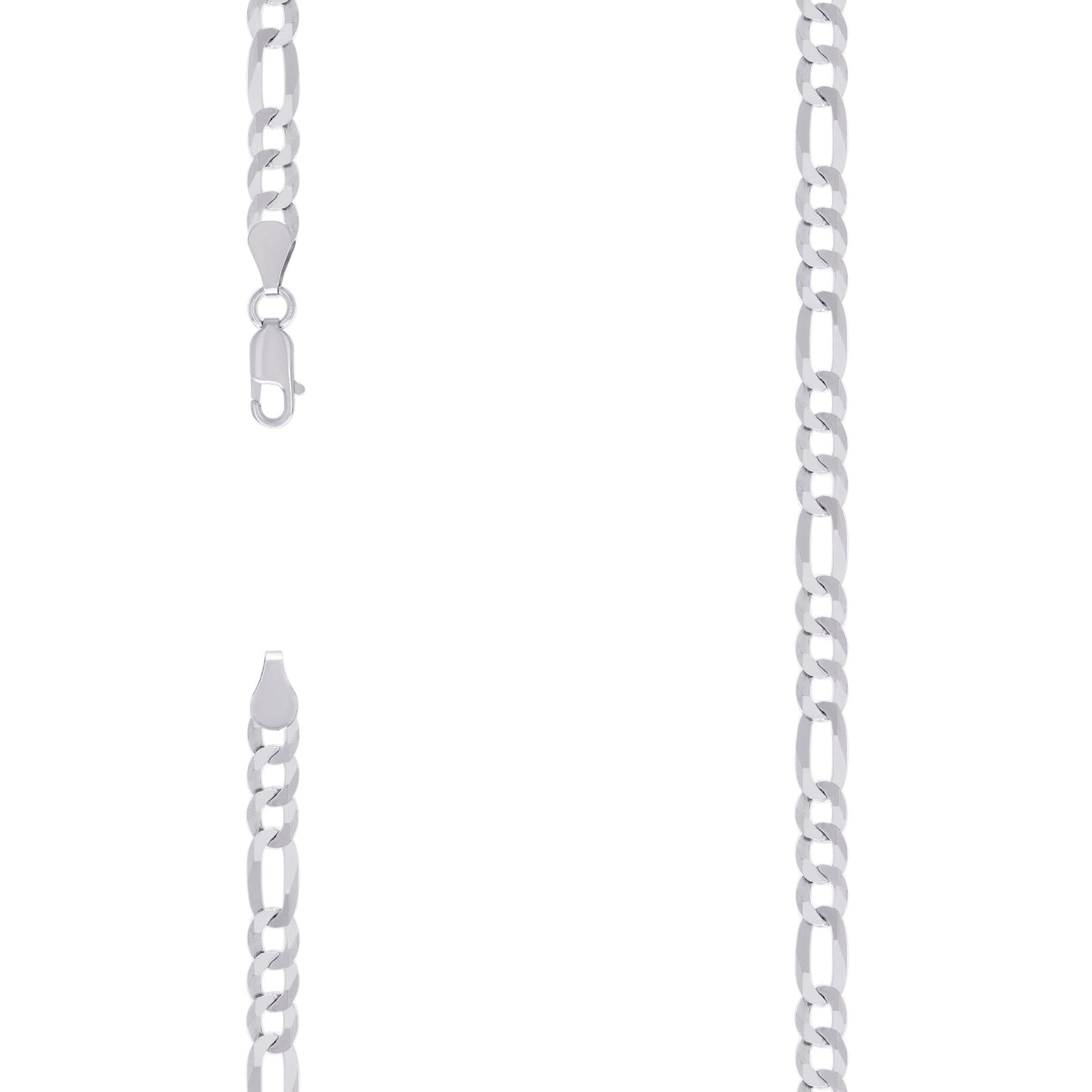 925 Silver Super Flat Figaro Chain 5.6mm