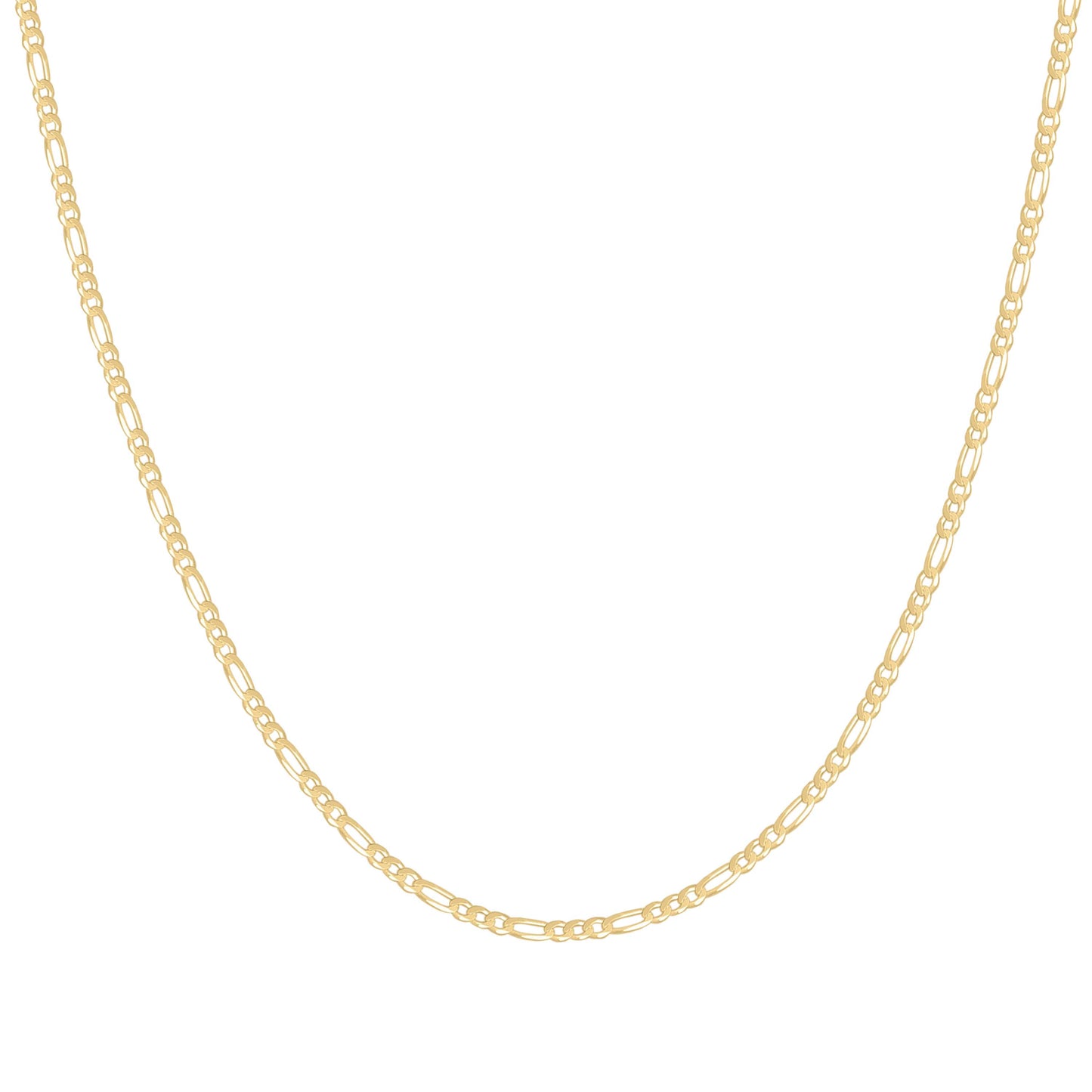925 Silver Super Flat Figaro Chain 2.3mm