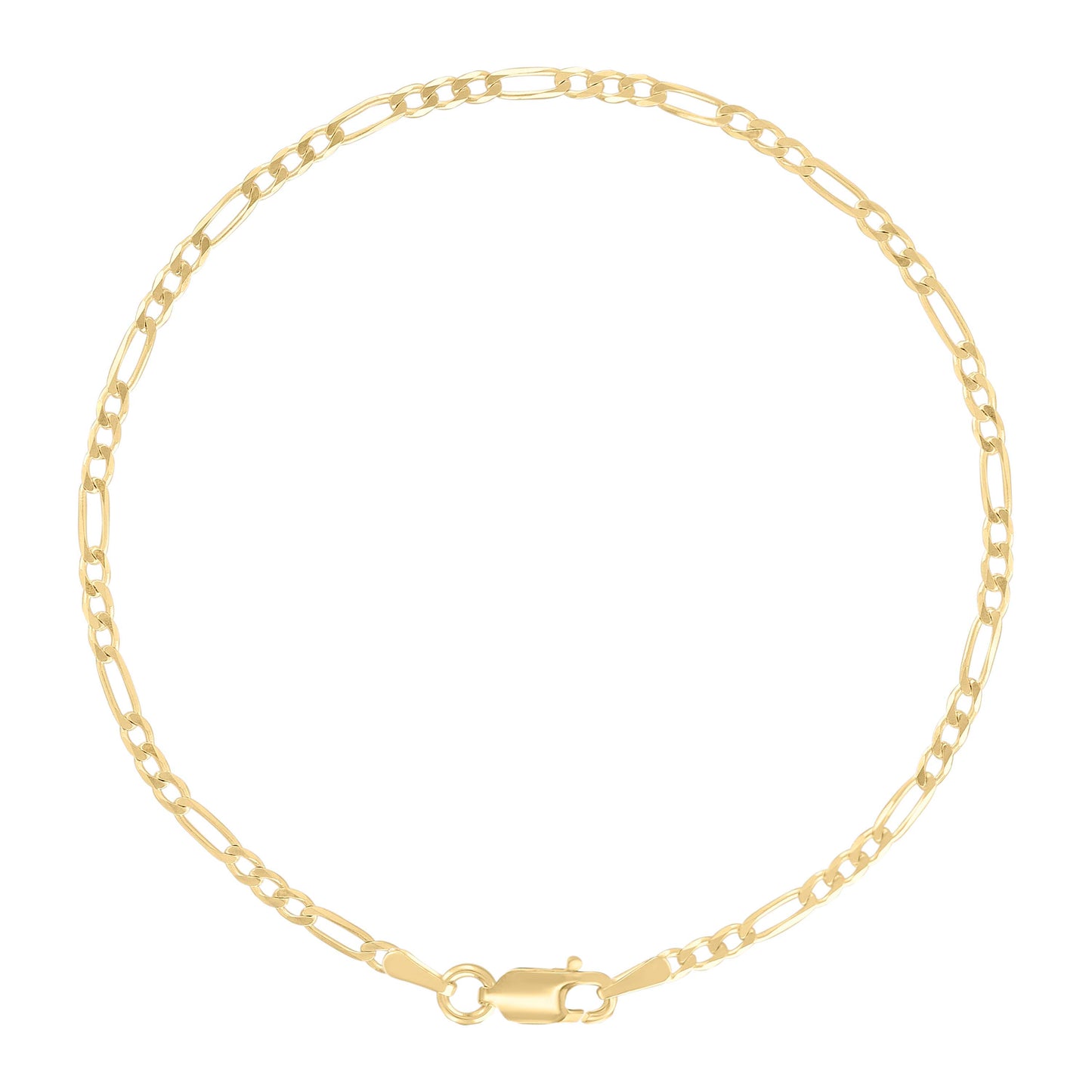925 Silver Super Flat Figaro Chain 2.3mm