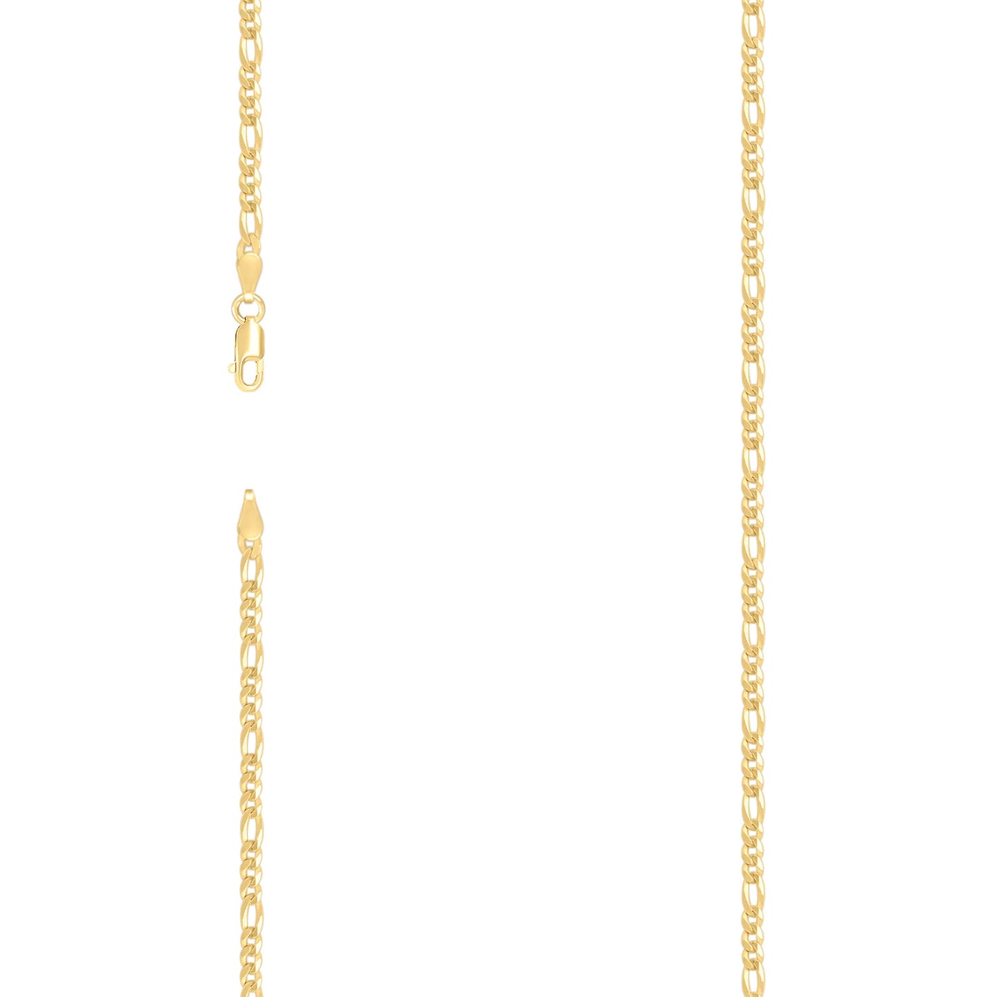 925 Silver Super Flat Figaro Chain 2.9mm