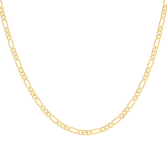 925 Silver Super Flat Figaro Chain 3.9mm