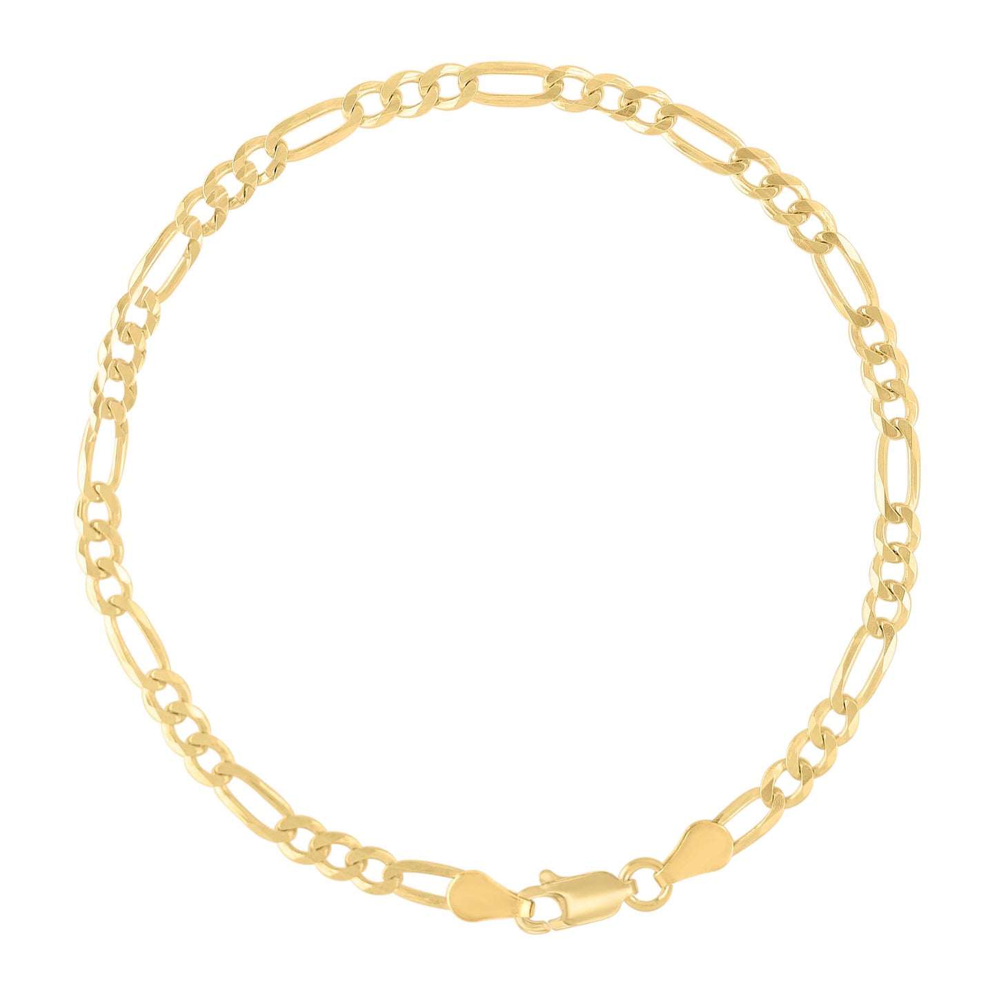 925 Silver Super Flat Figaro Chain 3.9mm