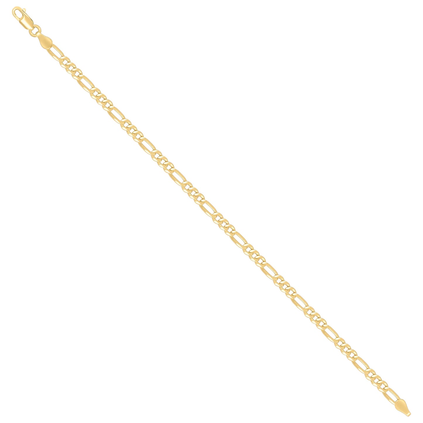925 Silver Super Flat Figaro Chain 3.9mm