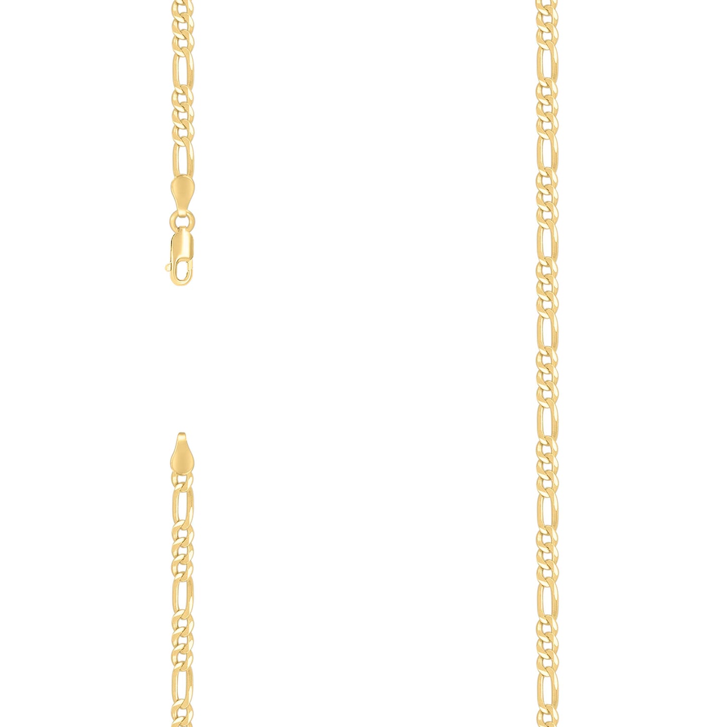 925 Silver Super Flat Figaro Chain 3.9mm