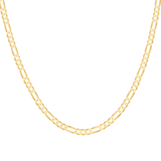 925 Silver Super Flat Figaro Chain 4.9mm