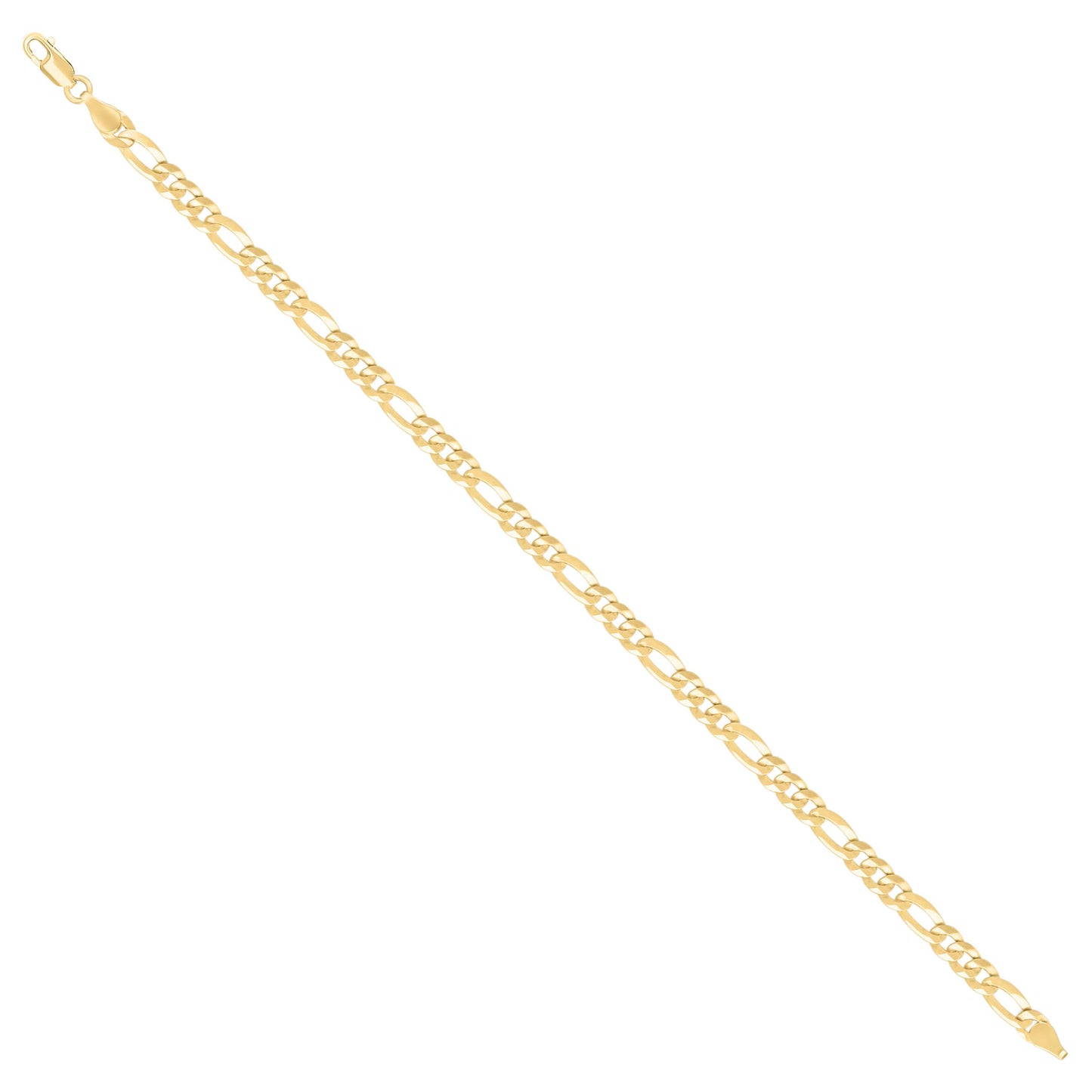 925 Silver Super Flat Figaro Chain 4.9mm