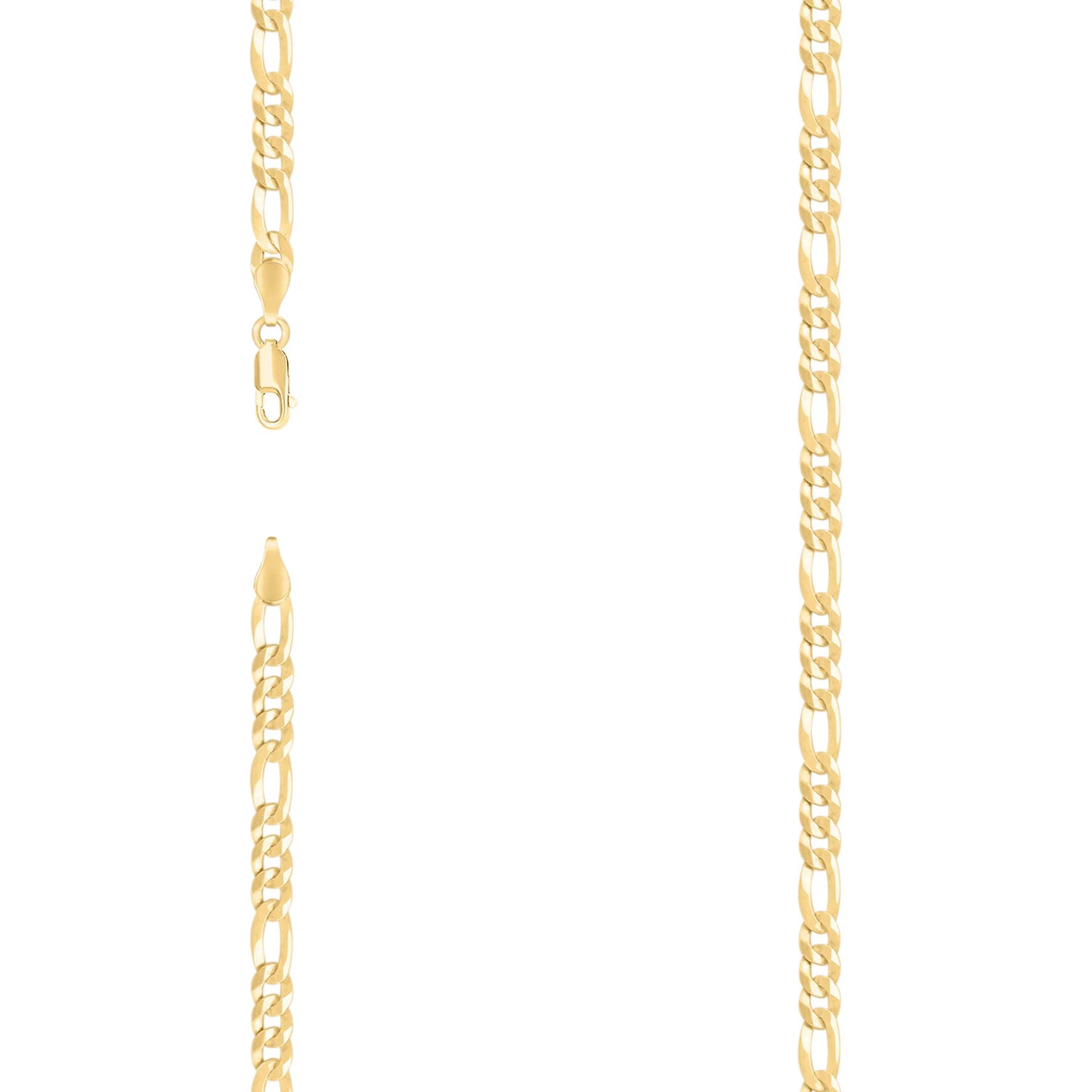 925 Silver Super Flat Figaro Chain 4.9mm