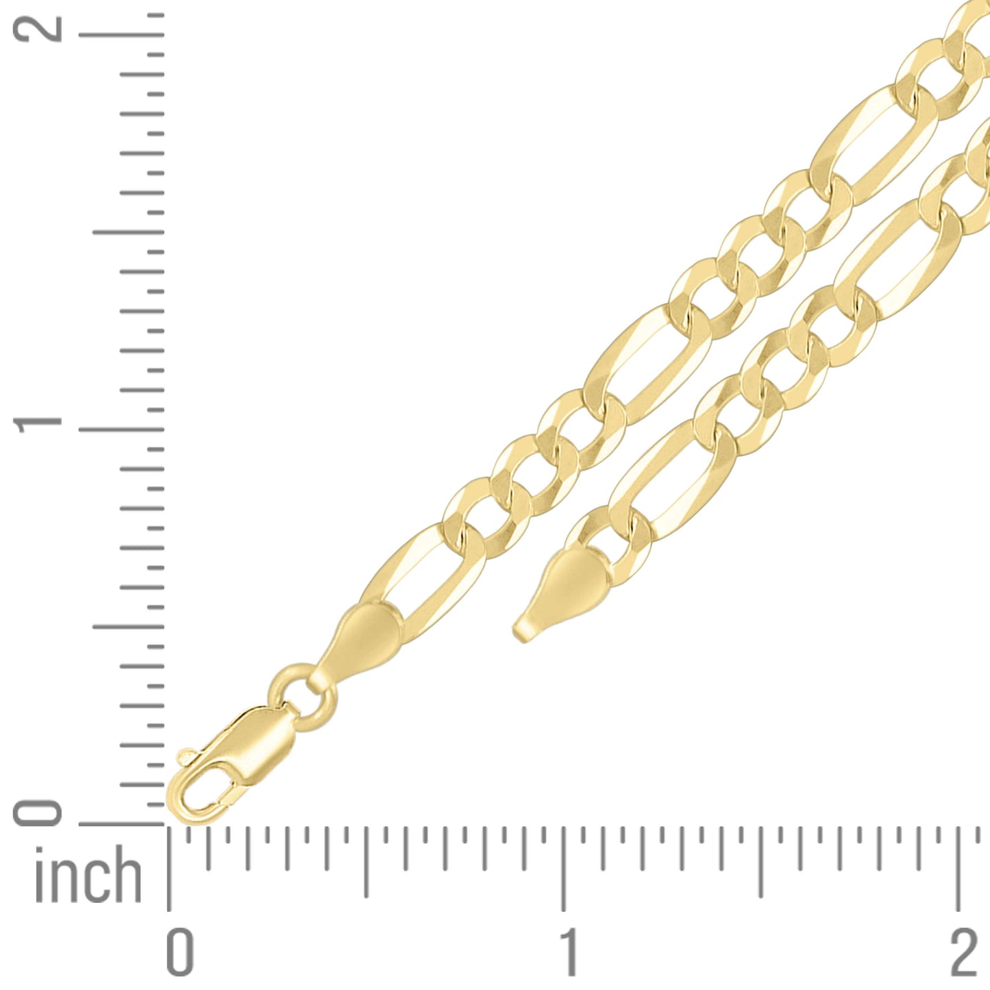 925 Silver Super Flat Figaro Chain 5.6mm