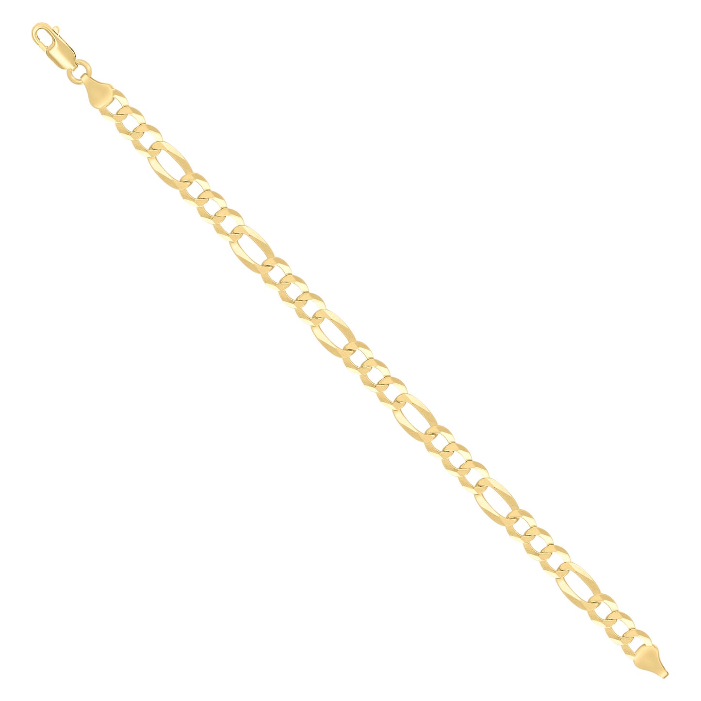 925 Silver Super Flat Figaro Chain 6.6mm
