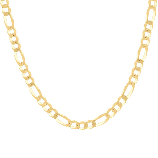 925 Silver Super Flat Figaro Chain 7.8mm