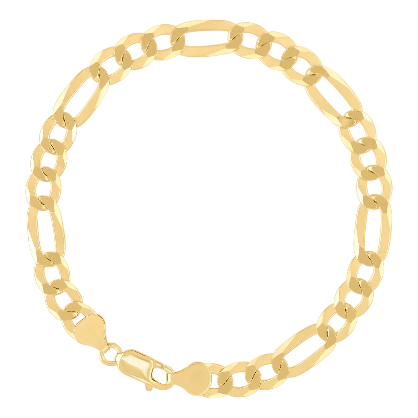 925 Silver Super Flat Figaro Chain 7.8mm