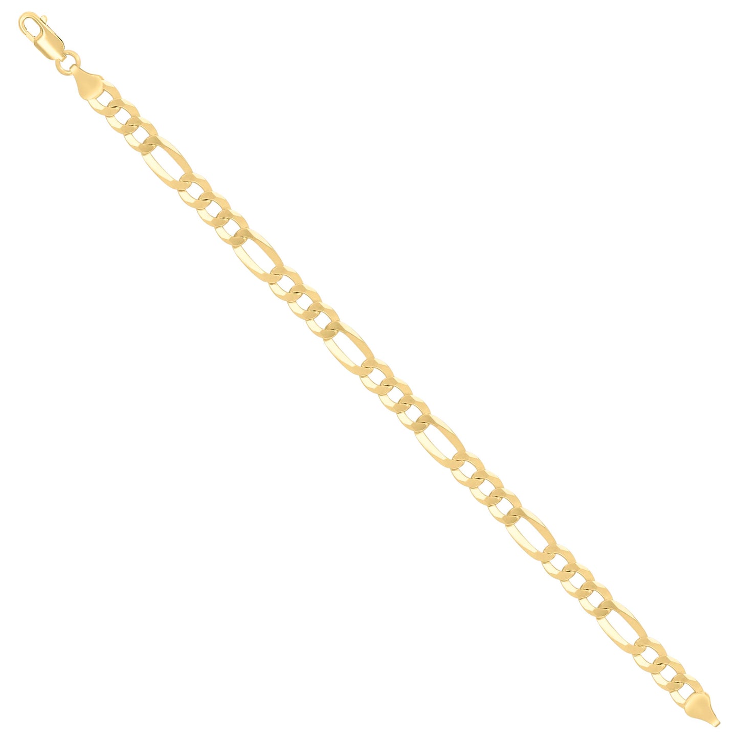 925 Silver Super Flat Figaro Chain 7.8mm