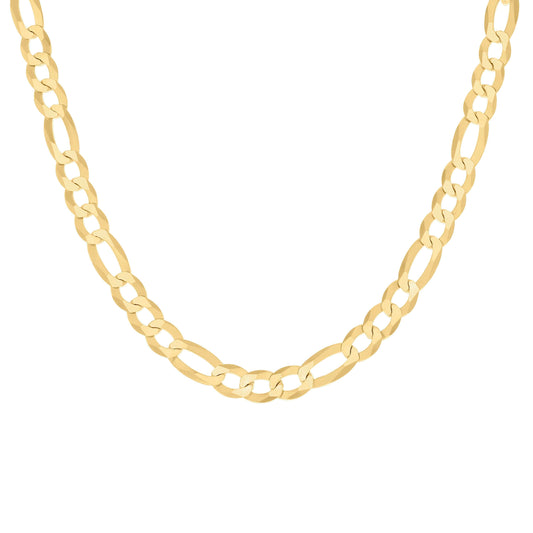 925 Silver Super Flat Figaro Chain 8.9mm