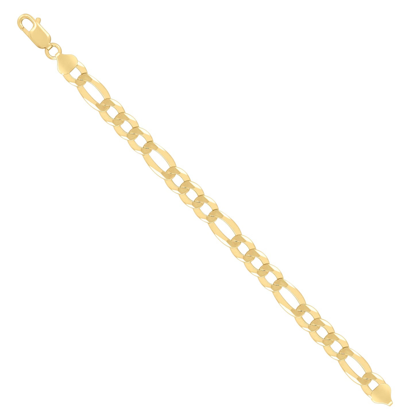 925 Silver Super Flat Figaro Chain 8.9mm